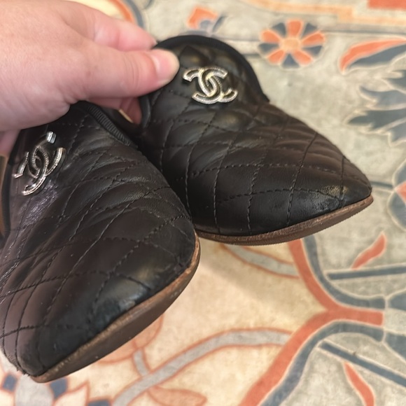 Authentic Chanel Flats Loafers Size 37 - Picture 7 of 15